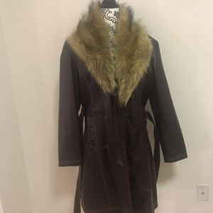 Vintage Wilson 100% Belted Leather Trench